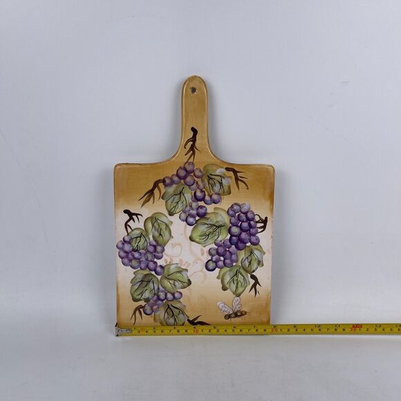 TUSCANY Ambiance by Patricia Brubaker Hand Painted Trivet Plaque Cutting Board - Picture 4 of 5